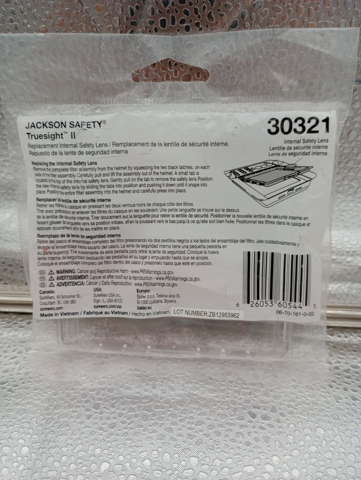 Jackson Truesight II – Replacement Internal Safety Lens – 30321 – Brand New