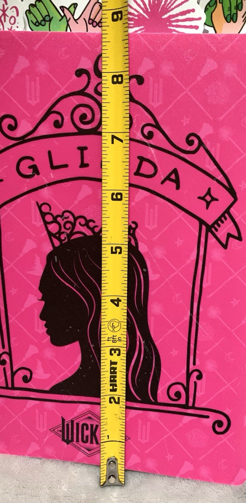 NEW Wicked GLINDA Hot Pink Tabbed Journal ~ Notebook 96pgs 9in x 7in