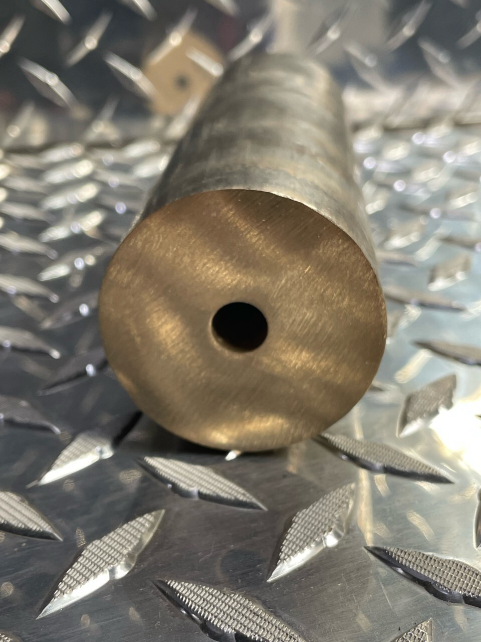 2″ OD x 3/8 ID x 6 inches long CDA 932 (SAE 660) Bearing Bronze Round Rod #6