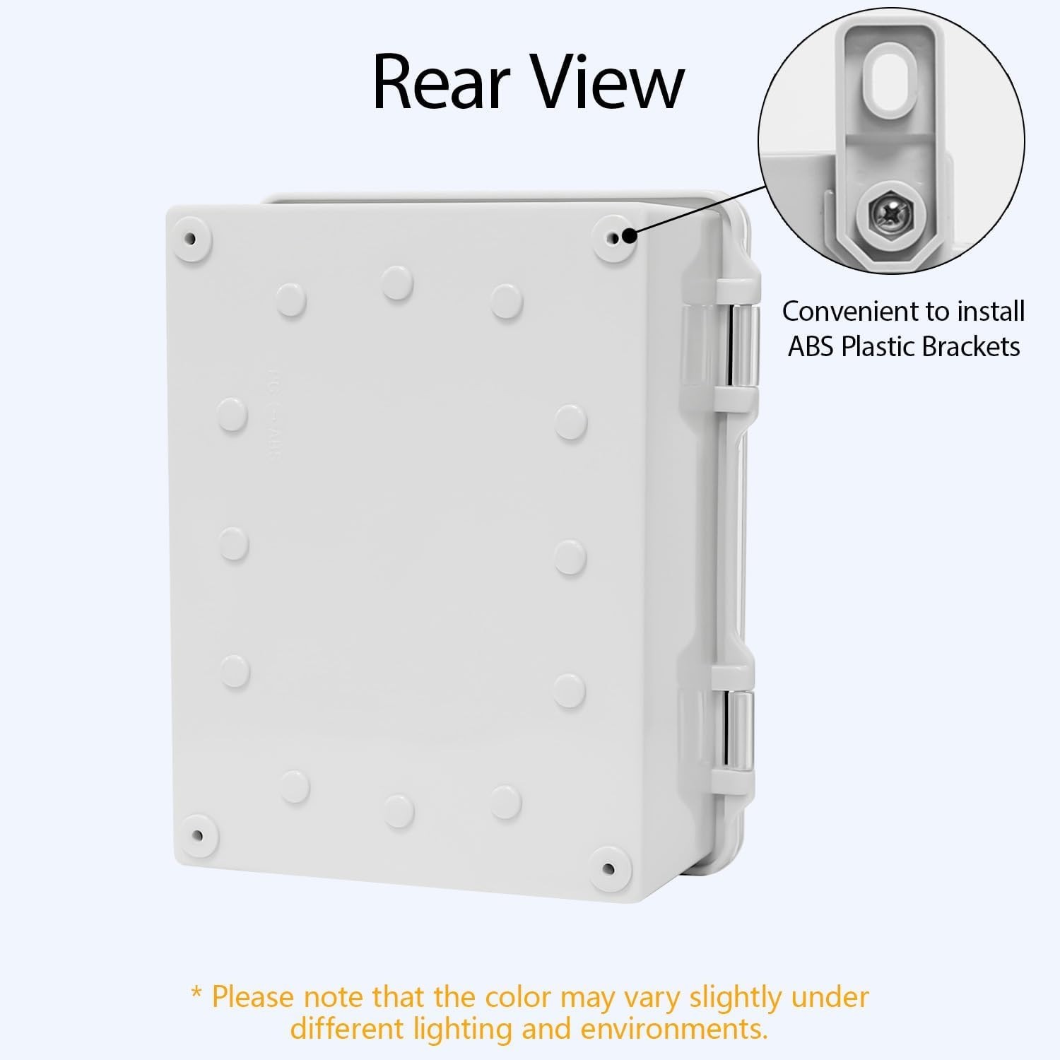 ABS Plastic Dustproof Waterproof Junction Box Hinged Shell Universal Electri…