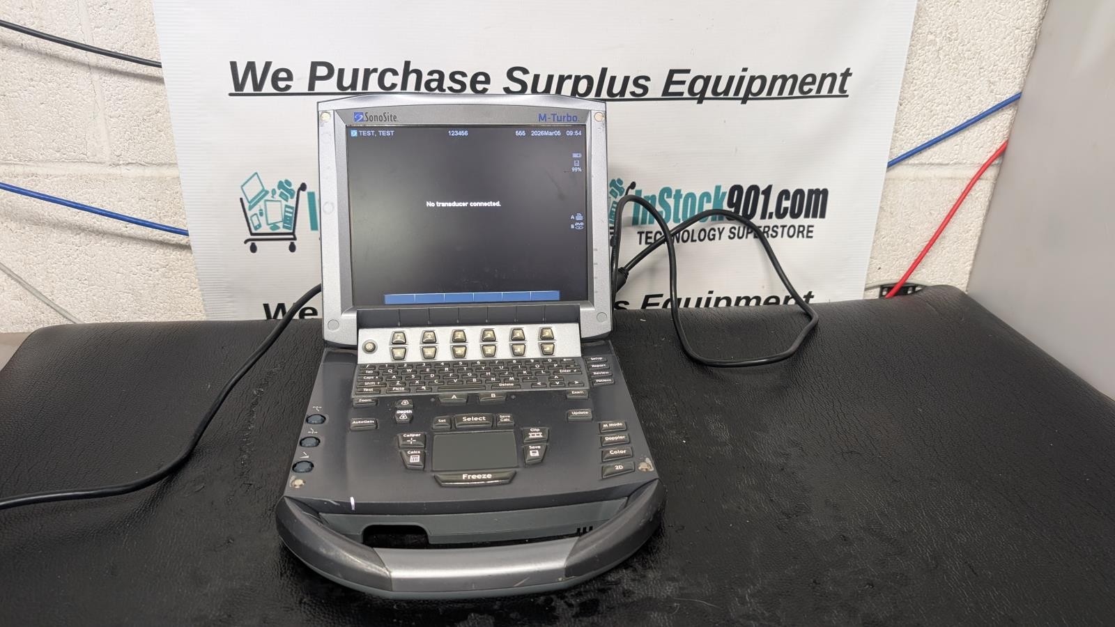 SonoSite M-Turbo Ultrasound System – Transducer Freezes System (As-Is)