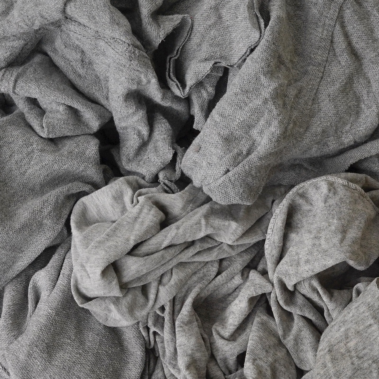 Gray Knit T-Shirt 100% Cotton Cleaning Rags 10 lbs. Bag – Multipurpose Cleaning