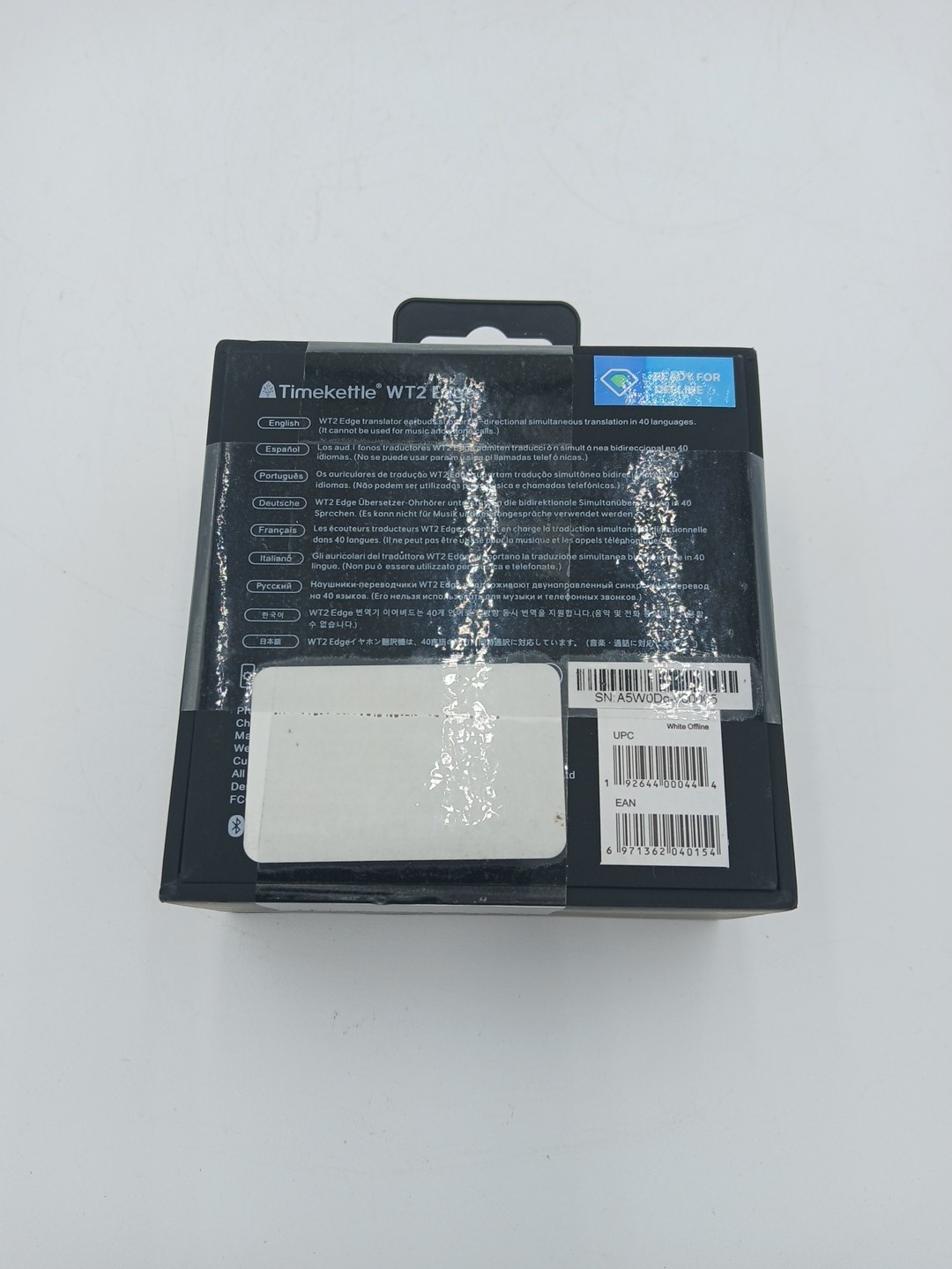 Timekettle WT2 Edge Translator Earbuds-40 Online/8 Offline Languages- SEALED