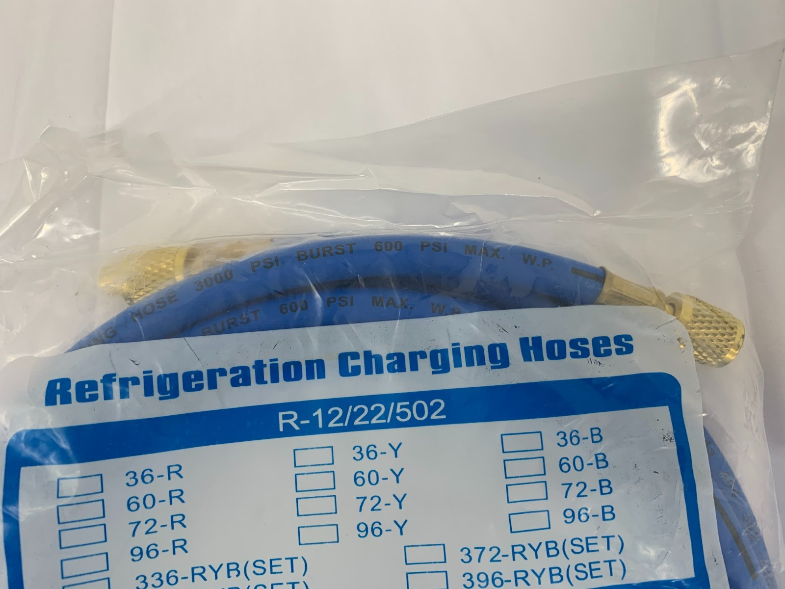 UAC Universal Air Conditioner 4721C A/C Repair Refrigeration Charging Hose Blue
