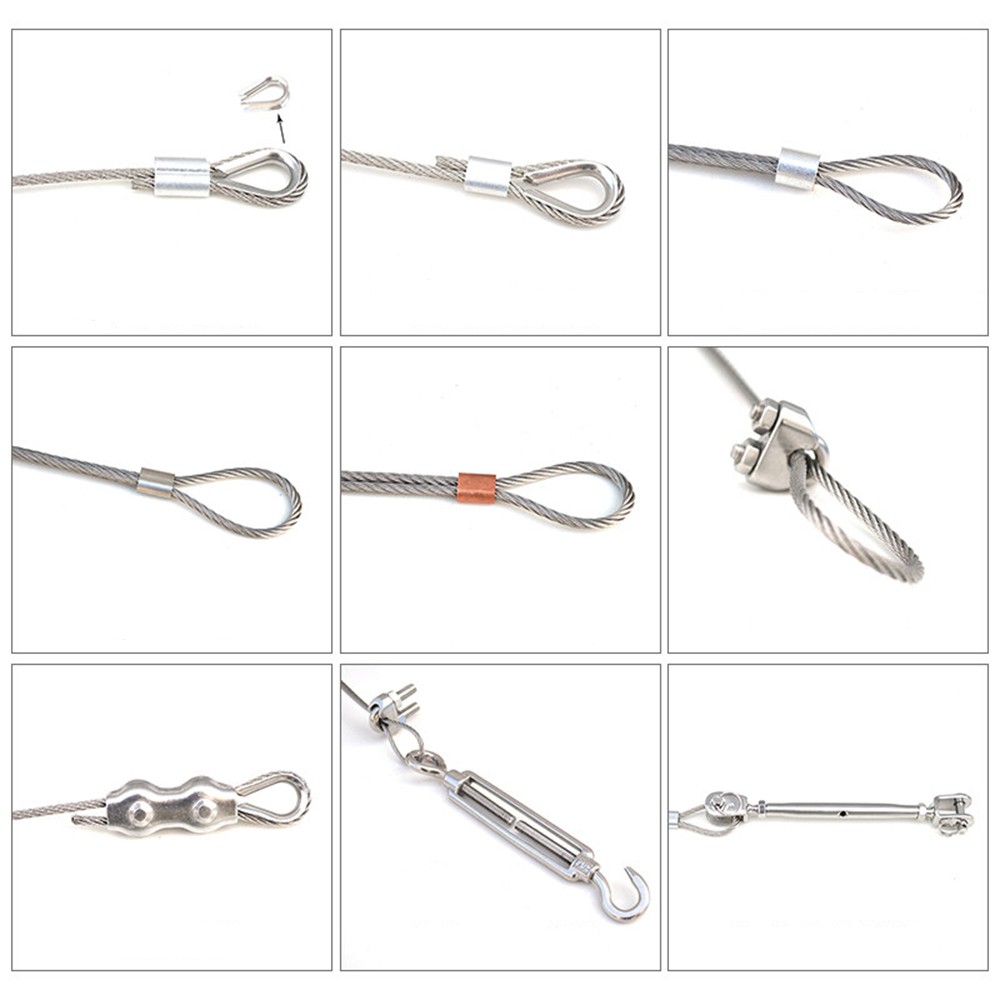 Stainless Steel 304 7×7 Wire Rope Cable Rigging 0.45 0.3 0.4 0.5 0.6 0.8 1 – 4mm