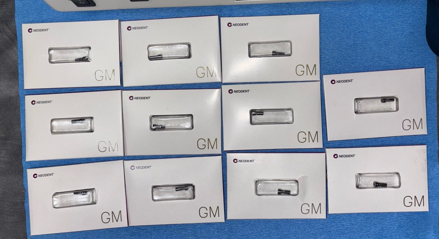 11 X Dental Lab Analog Neodent GM Repositionable Titanium Size 5.0/6.0/7.0