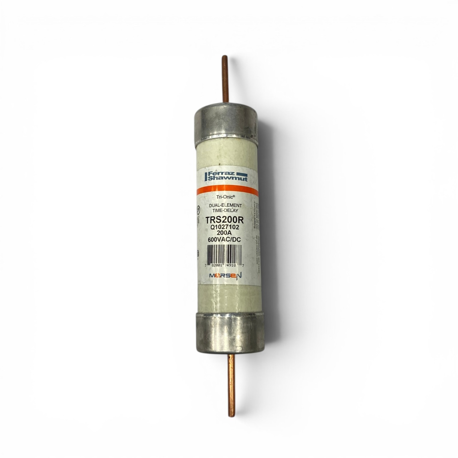 Mersen Ferraz Shawmut TRS200R Tri-Onic 200 Amp 600V Class RK5 Fuse