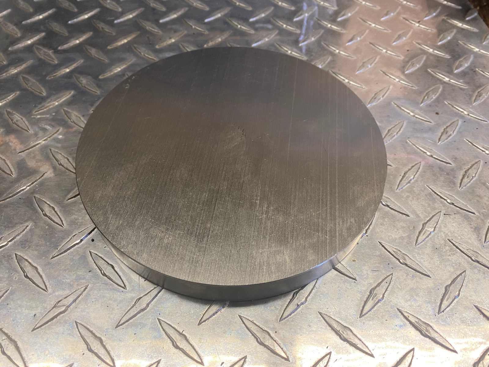 303 stainless steel flat round bar 6 7/8 Diameter x 3/4 long