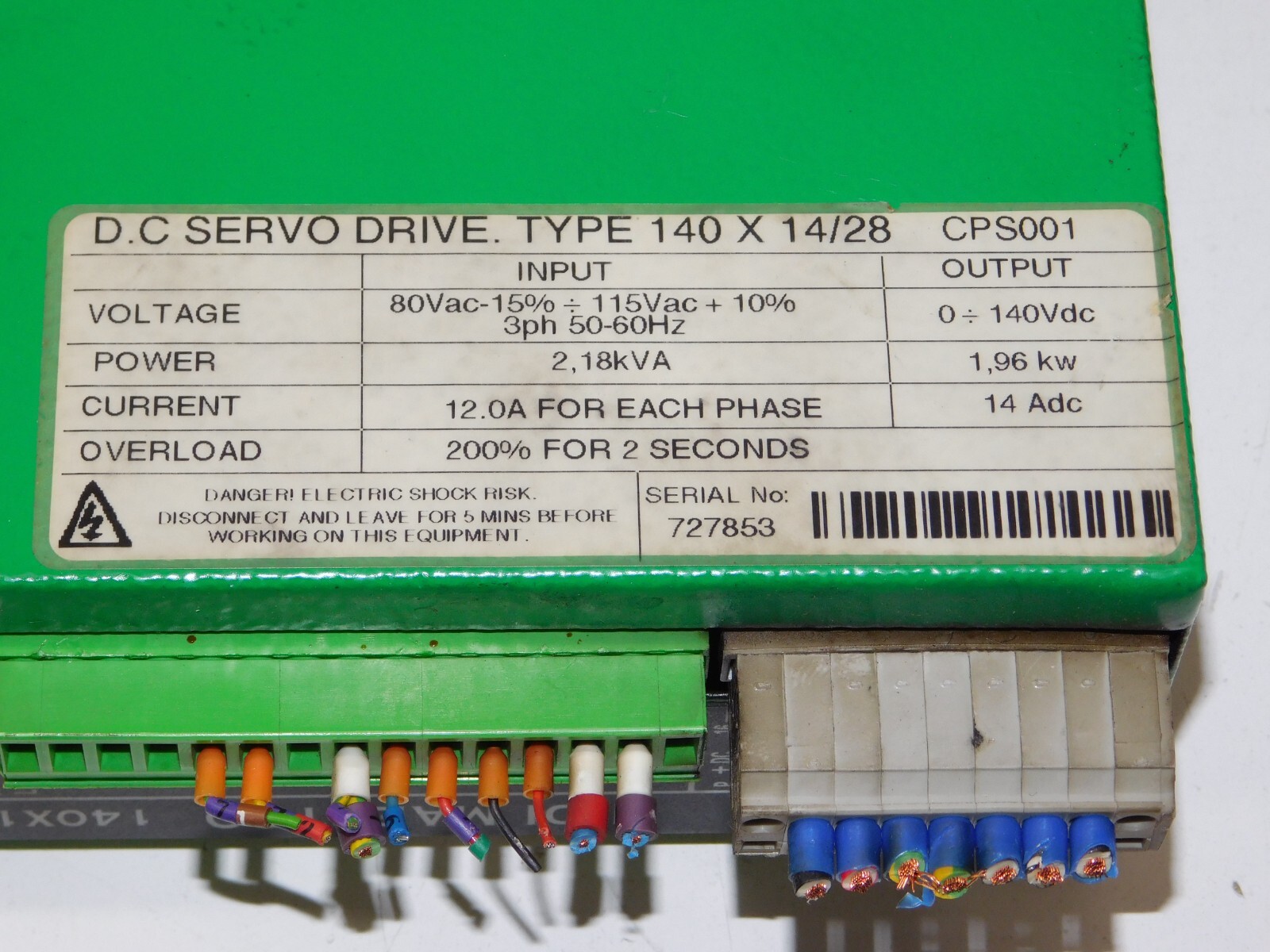 Control Techniques Midi Maestro 140X14/28 DC Servo Drive Nidec Emerson CPS001