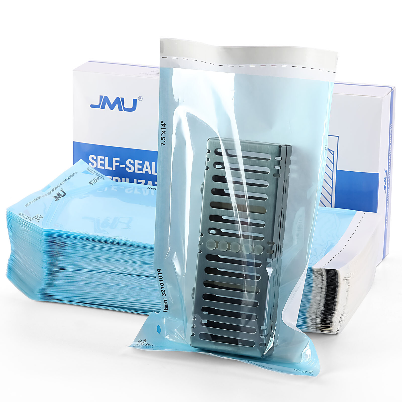 JMU Self Sealing Sterilization Pouches w/ Indicator Autoclave Sterilizer Multi