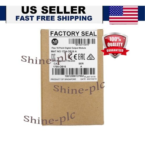 AB 1794-OB16 FLEX 16-Point Digital Output Module New Sealed PLC