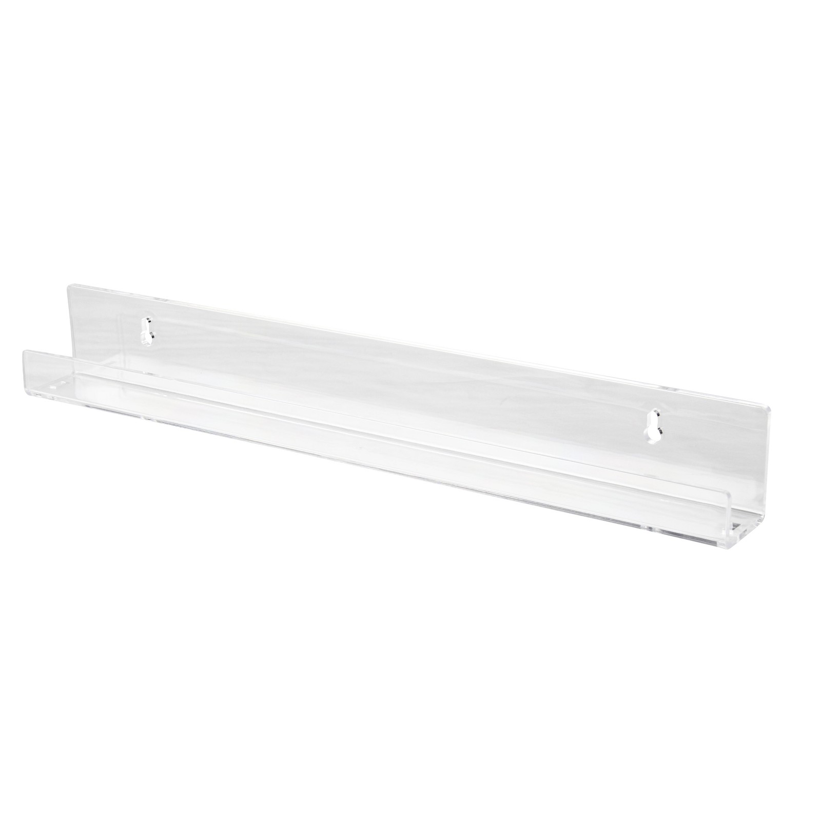 7Penn Floating Book Display Shelves – 6pk 15in Clear Acrylic Shelves for Wall