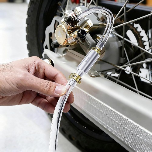 2Set Universal Brake Bleeder Hose, One-Man Brake Bleeder Kit with One-Way Check