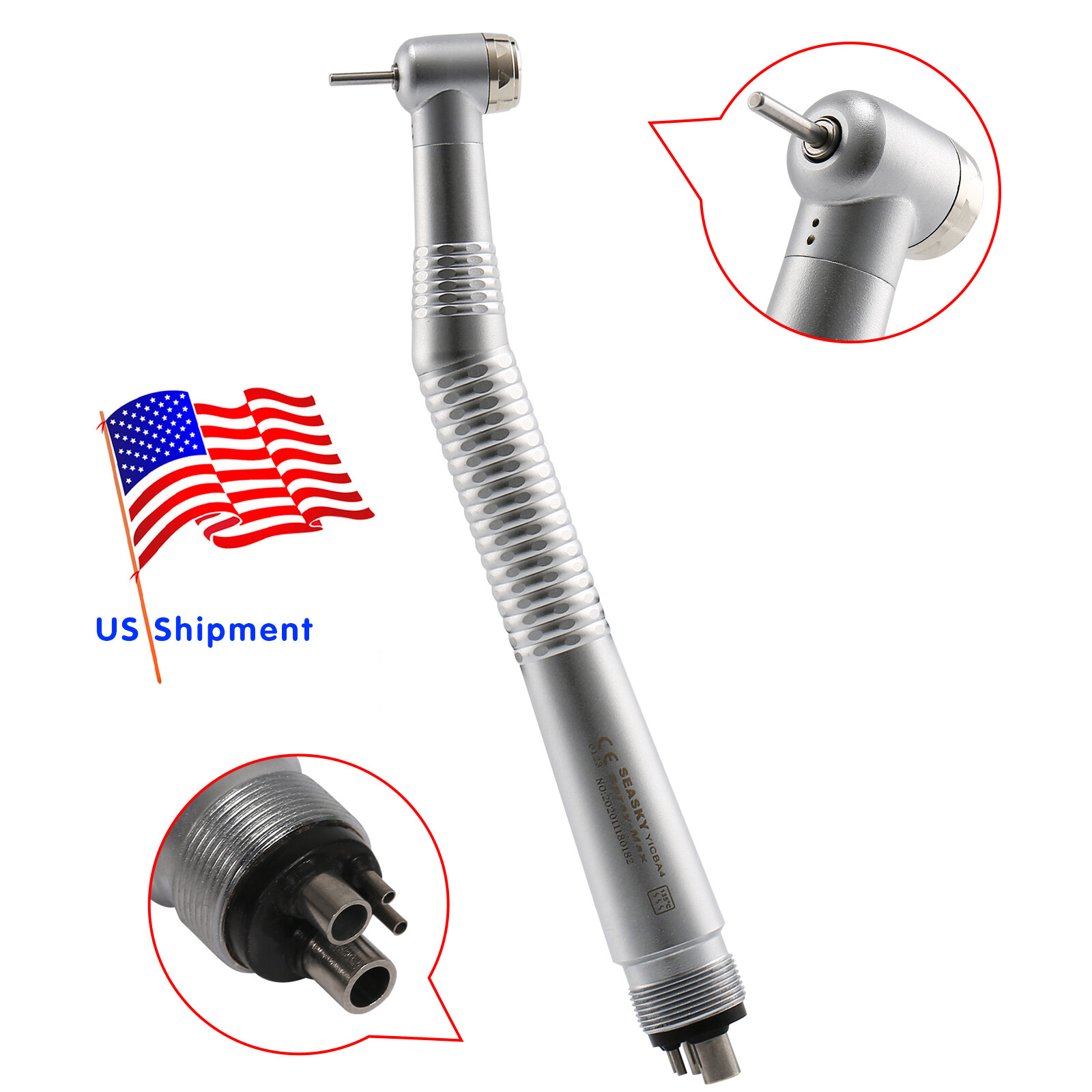 SEASKY NSK Pana Max Dental High Speed Turbine Handpiece Push 4-Hole 1-20*