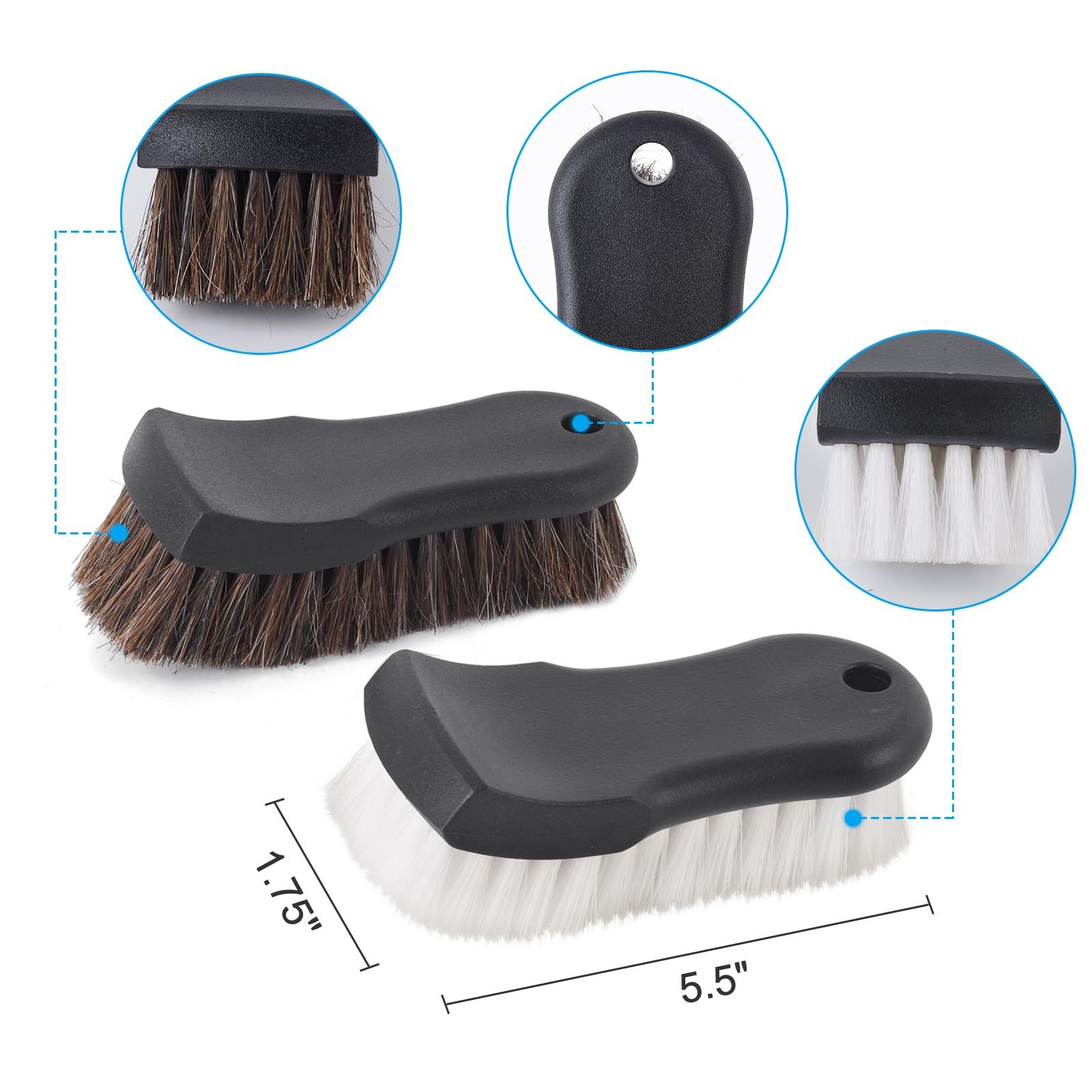 Wiojtry Upholstery Brush, Brush Set, Leather Cleaning Brush,…