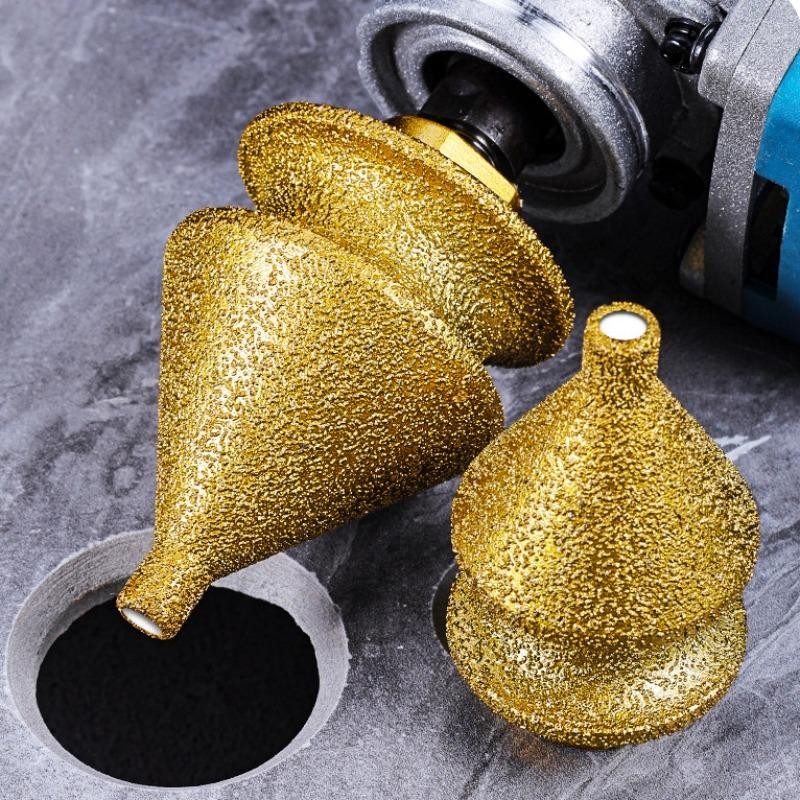 4in1 Diamond Chamfer Bit Angle Grinder Tile Marble Hole Drill Edge Trimming Tool