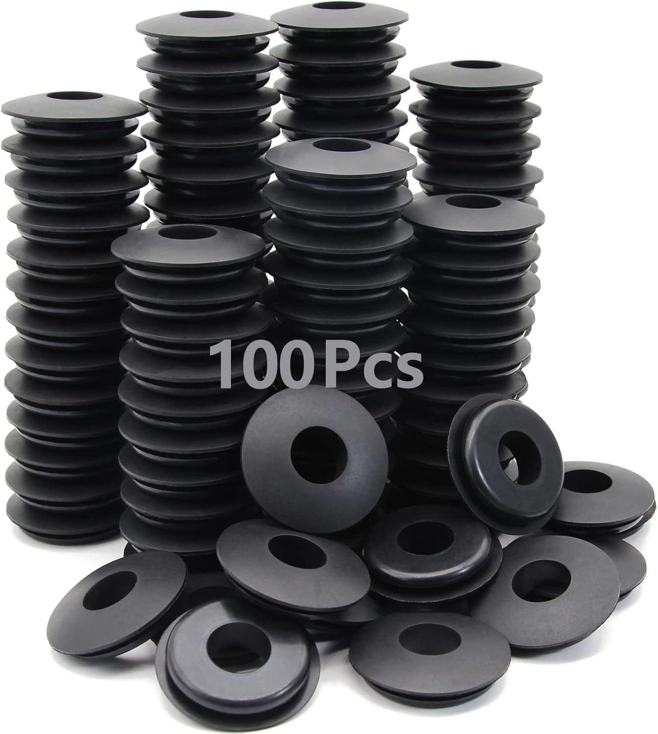 100PCS Glad Hand Seals Rubber Gaskets for Semi Truck Trailer Tractors Air Lines