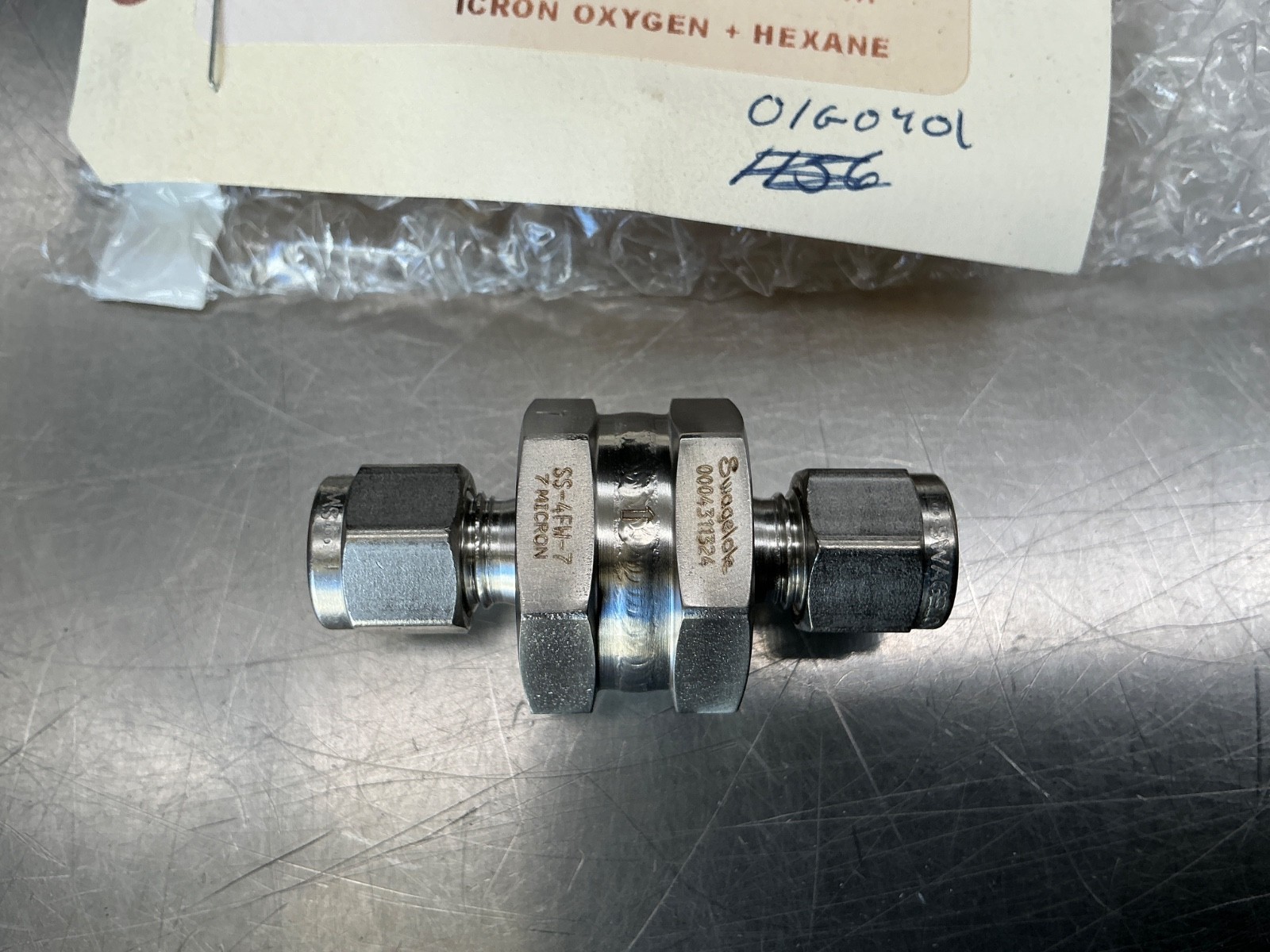 (2) Swagelok SS-4FW-7 In-Line Filter 1/4″