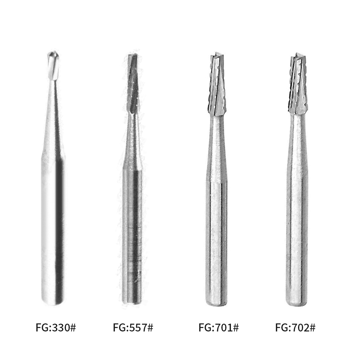 10pcs/1Pack Dental Tungsten Carbide Drill Burs FG Bur for High Handpiece XZS