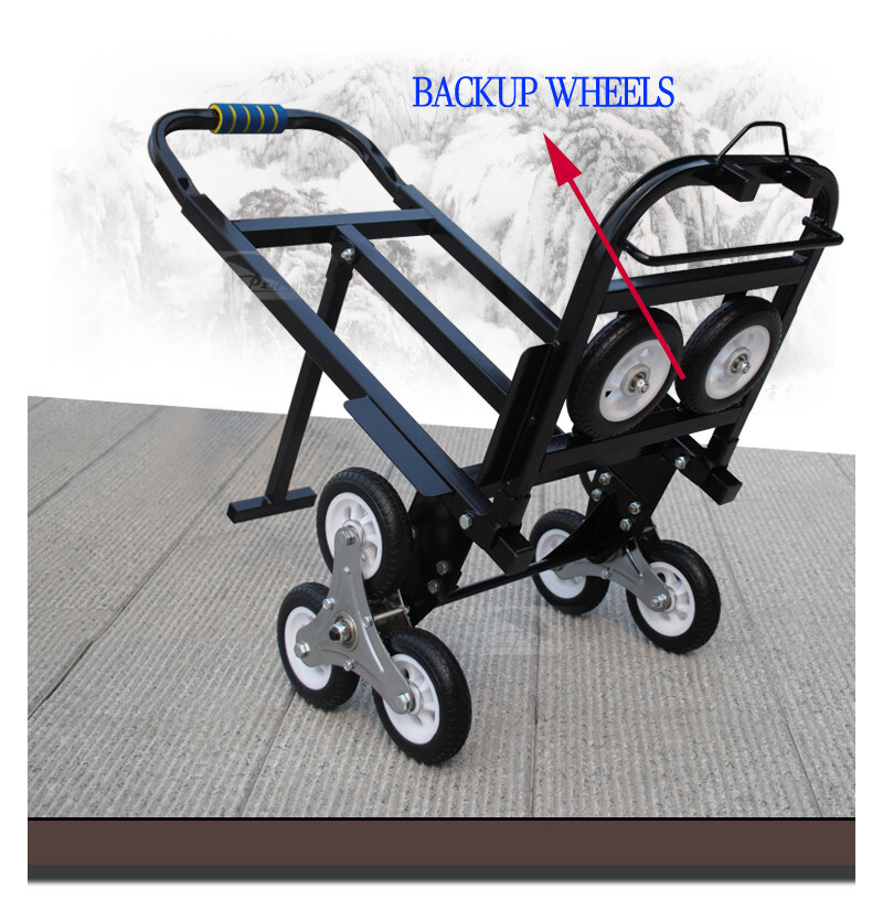 USED Black Carbon Steel Climbing Stairs Truck 16.43inchW 0.05in Pipe Thickness