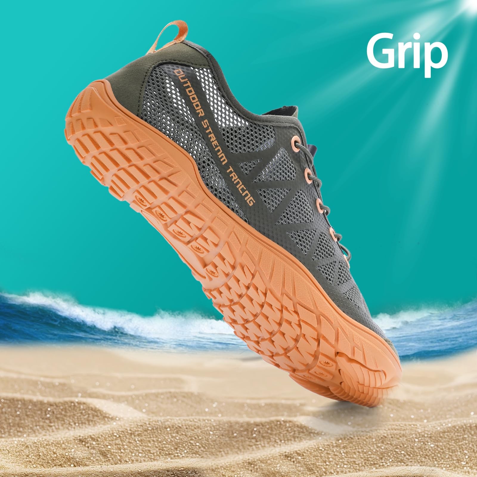 Water Shoes for Men Lightweight Beach Aqua Sneakers for Swim Pool Kayaking Ar…