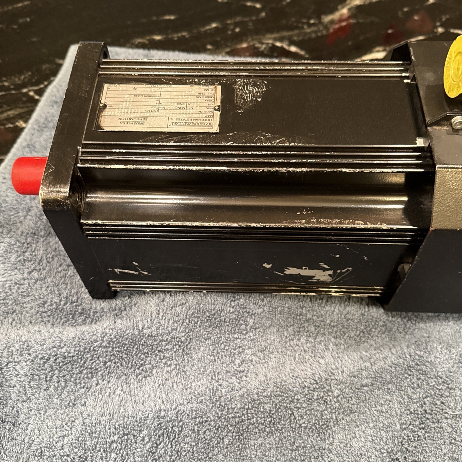 Indramat MAC090C-2-KD-4-C/110-A-1/DI520LV/S001 Servo Motor W/ Fan LEM-AB090X241