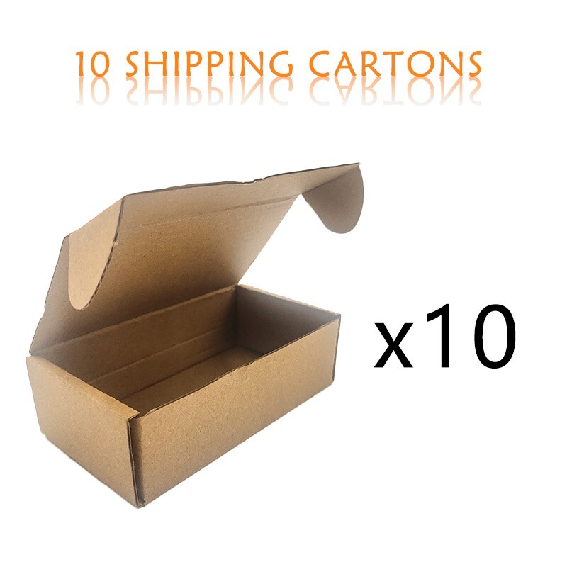 Multi-size corrugated cardboard boxes are used for packaging, moving and storage
