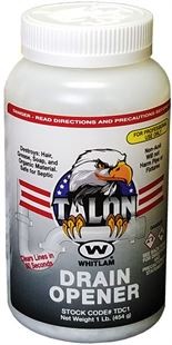 Whitlam TALON Drain Opener – Drain Cleaner – 1lb Bottle – TDC1