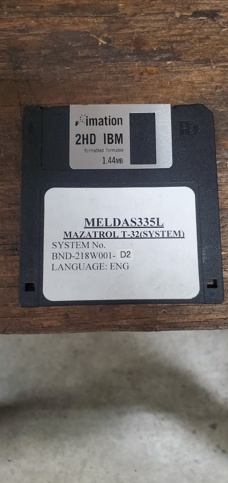 MAZAK MELDAS 335L MAZATROL T-32 SYSTEM DISK
