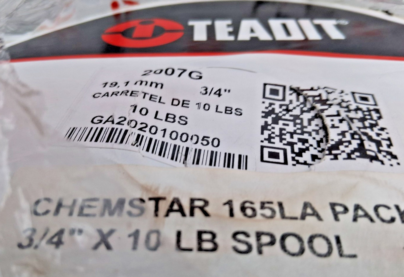 Teadit 2007G Graphite Packing – 3/4″ x 10 lb Spool