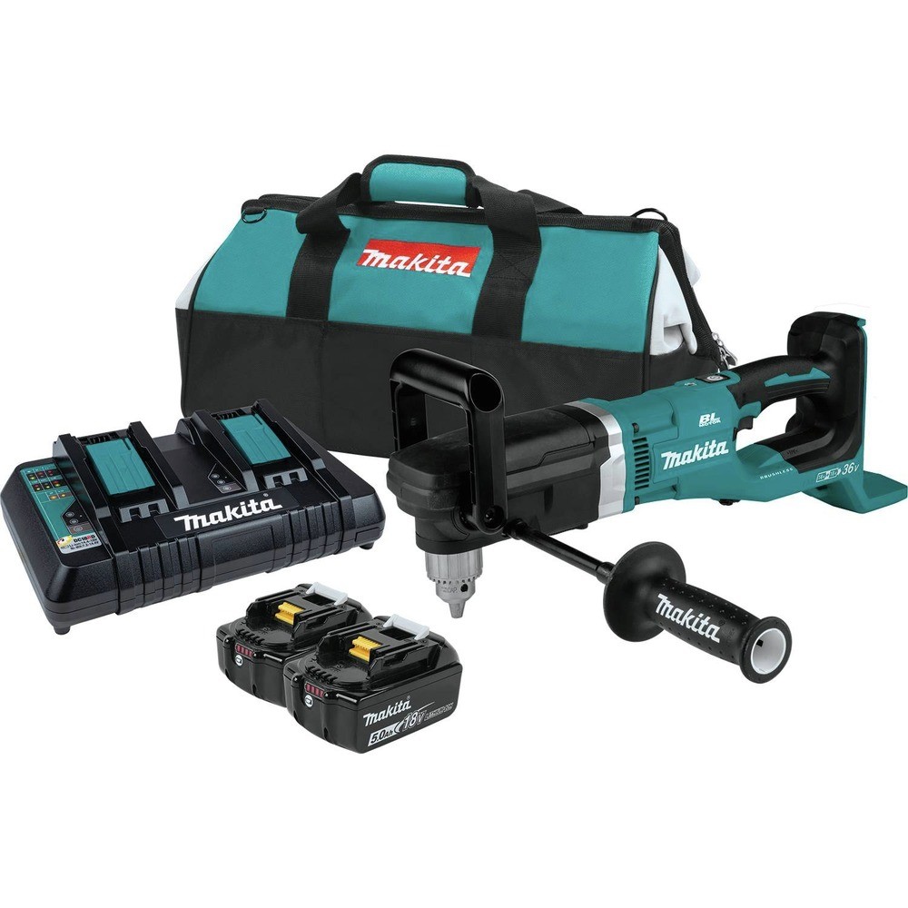 Makita XAD03PT-R 36V LXT 1/2 in. Right Angle Drill (5 Ah) Certified Refurbished