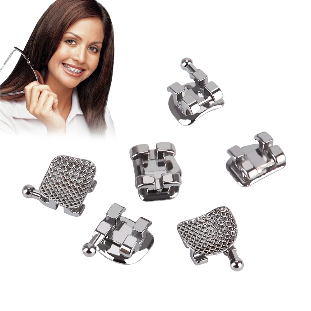Dental Orthodontic Round Niti Arch Wires Super Elastic / Metal Brackets Braces