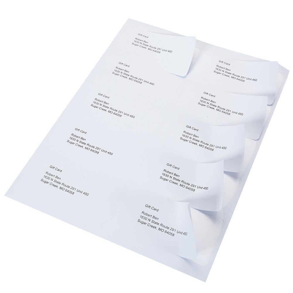 1000 Count Blank Address Shipping Labels 100 Sheets 2″ x 4″ 10-UP 10 Per Sheet