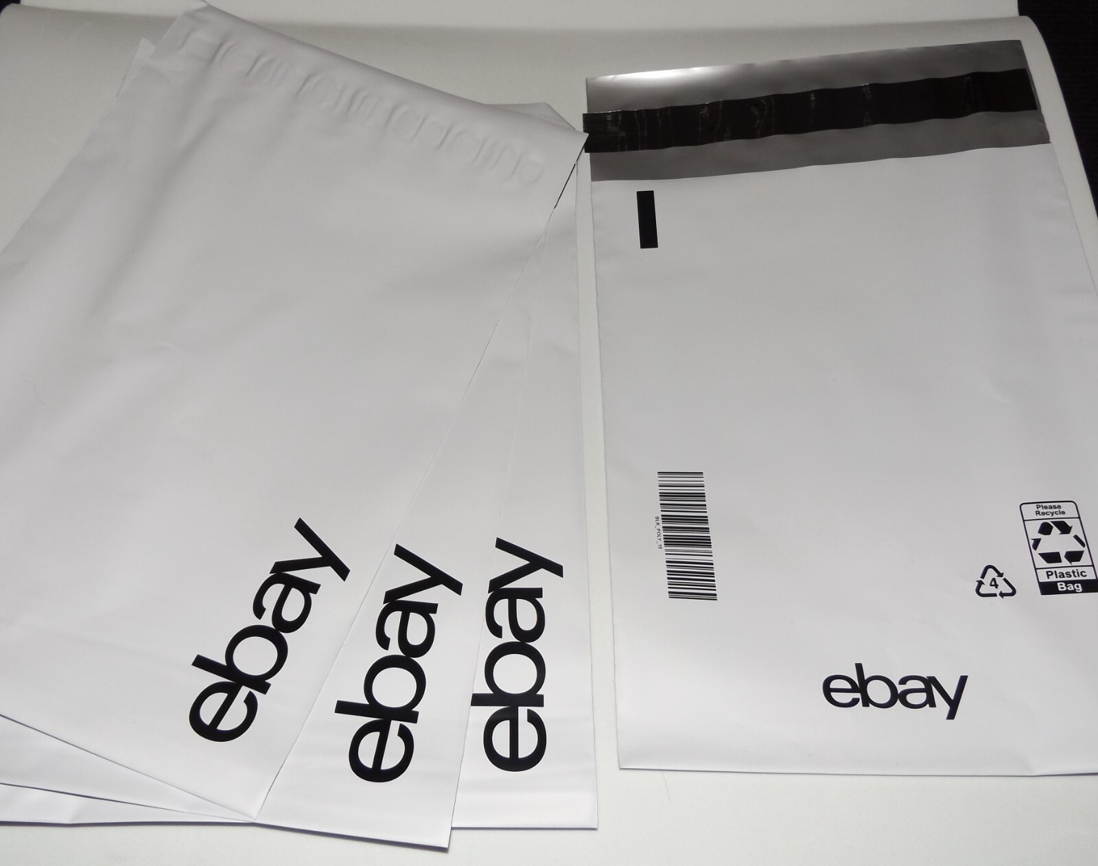 EBAY BRANDED “BLACK” POLY MAILERS 6″ x 9″ (NO PADDING) SHIPPING ENVELOPES 20 CT