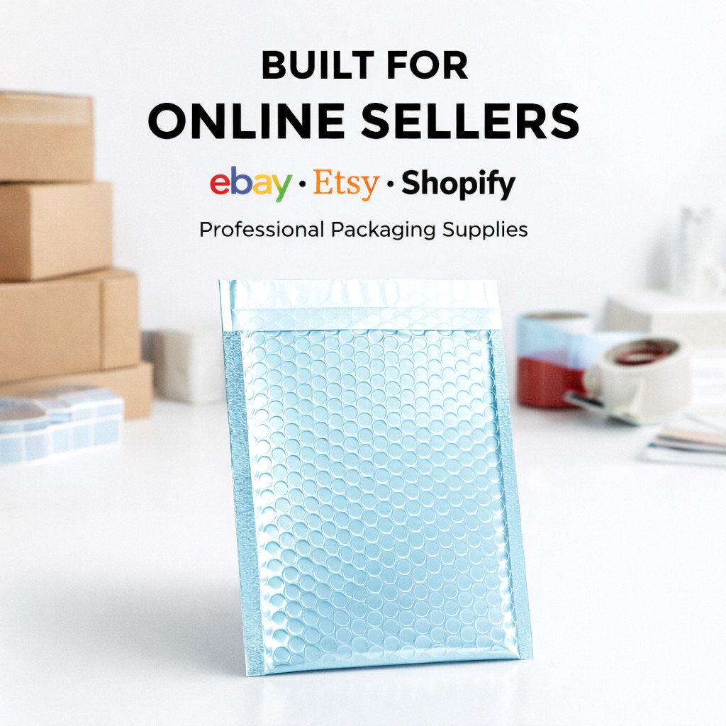 Any Size Color MATTE METALLIC Poly Bubble Mailers Mailing Padded Envelopes USA