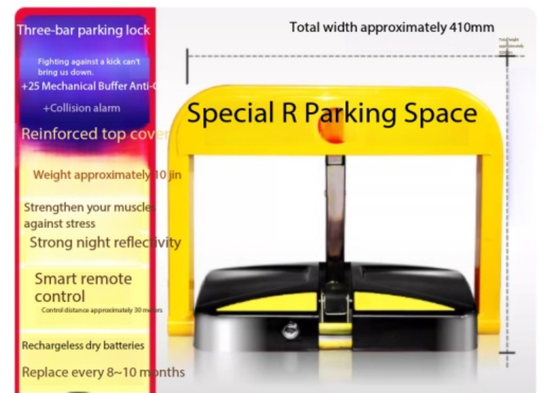 Car Park Lock: Garage Post—No Drilling Required, Automatic Lift, Reinforced