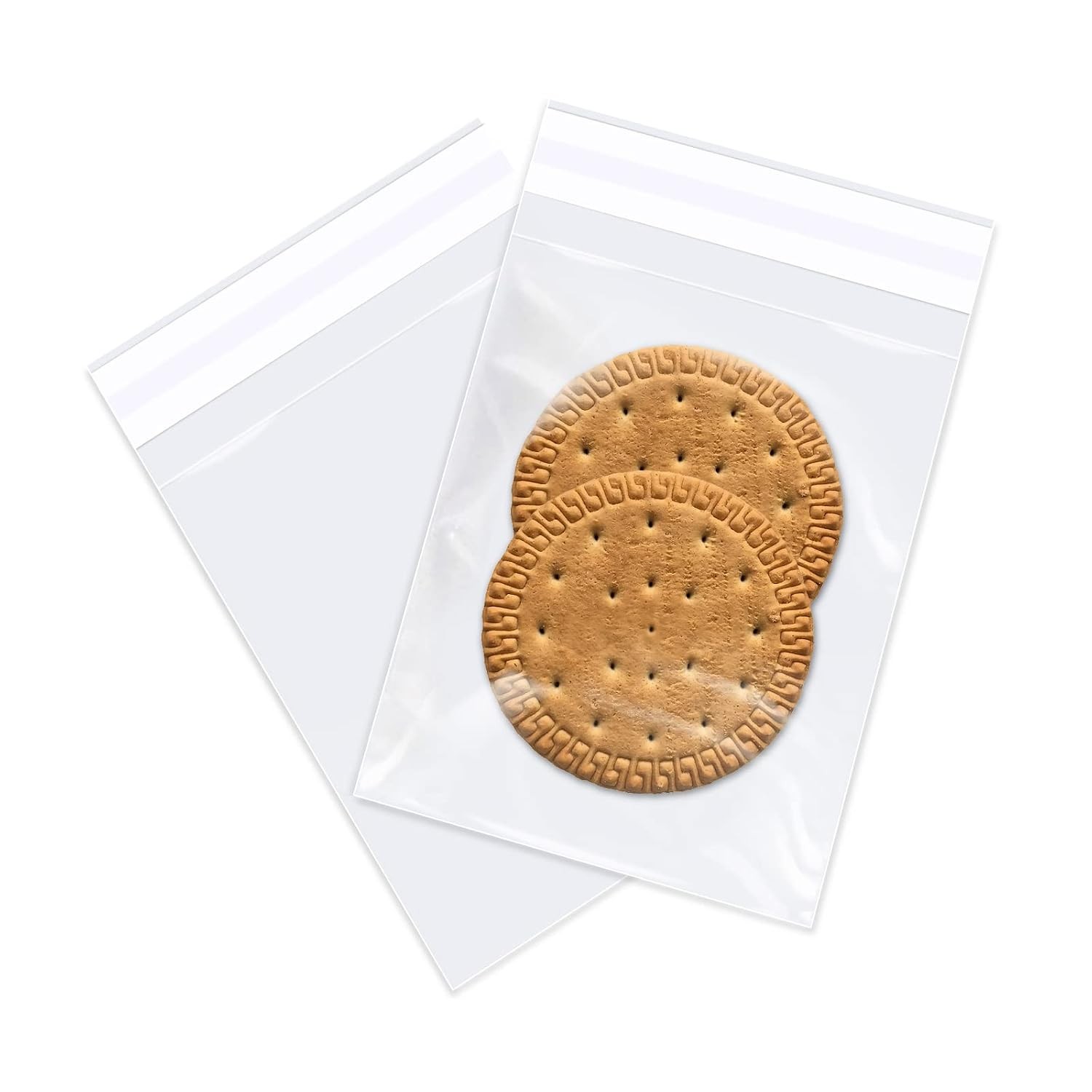 3″ x 5″ Clear Self Sealing Cellophane Bags 100 Count Plastic Packaging