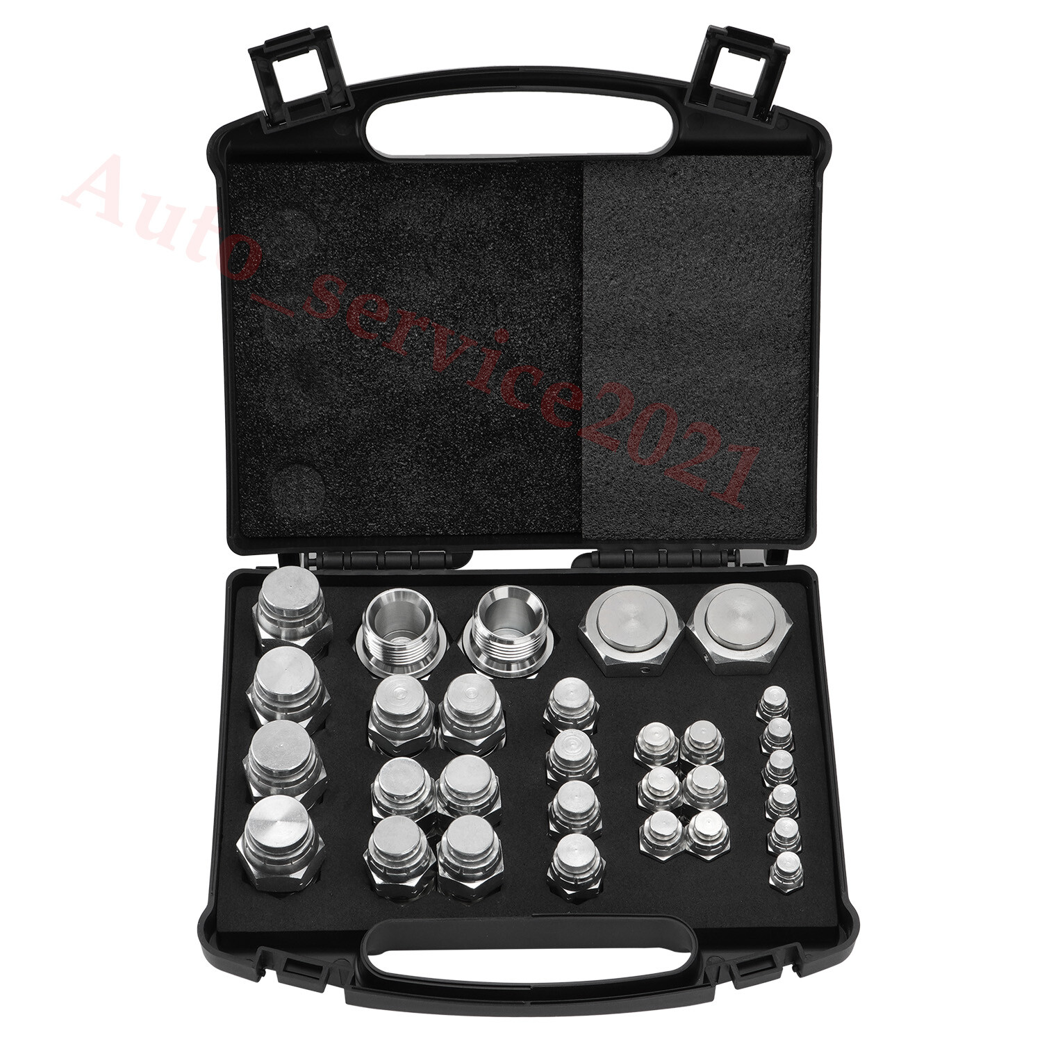 56 Pcs BSPP Cap and Plug Kit Hydraulic Cap and Plug Kit with Precision Threading