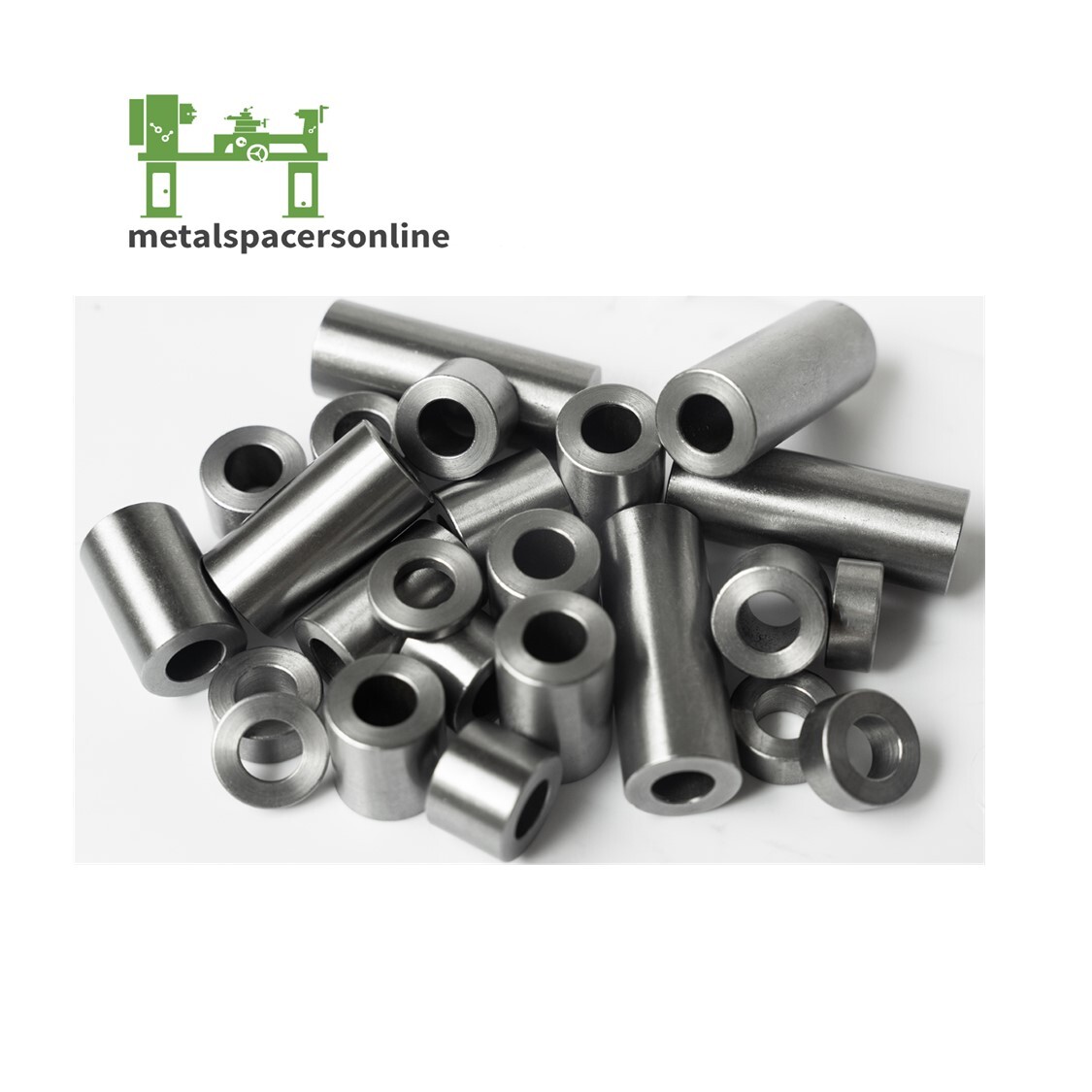 New Mild Steel Spacer Bushing 1/2″ OD x 1/4″ ID–Fits M6 or 1/4″ Bolts