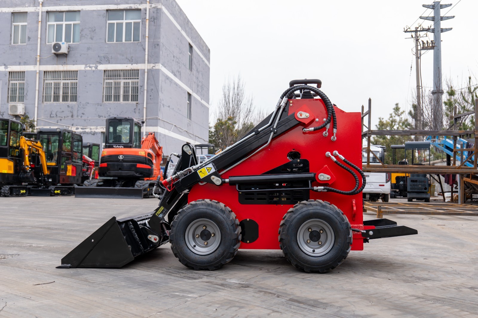 Free Ship MS380 MINI Skid Steer Loaders 23HP Wheeled Skid Steer EPA Gas Engine