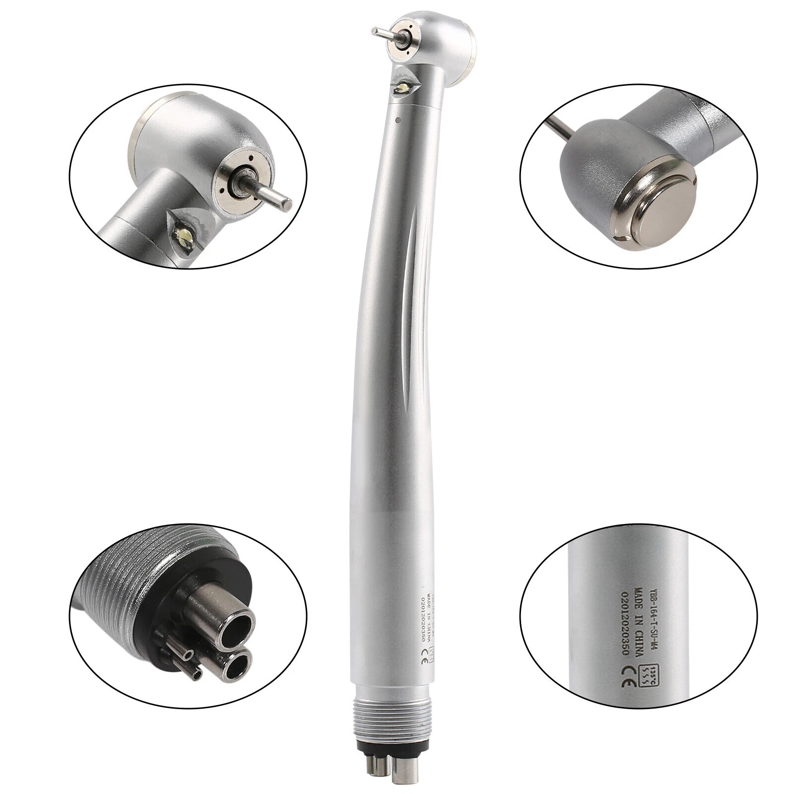 NSK Style Dental Fiber Optic LED E-generator High Speed Handpiece Turbine 4 HOLE