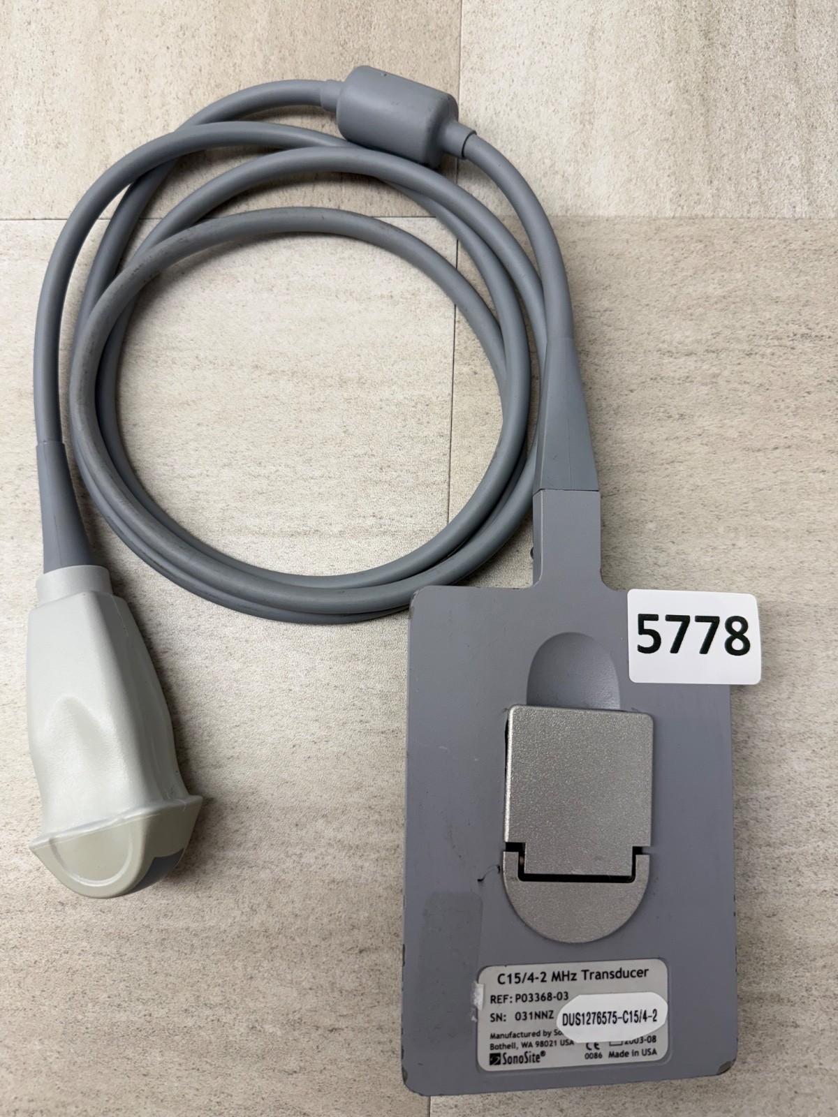 SonoSite C15/4-2 Transducer 5778