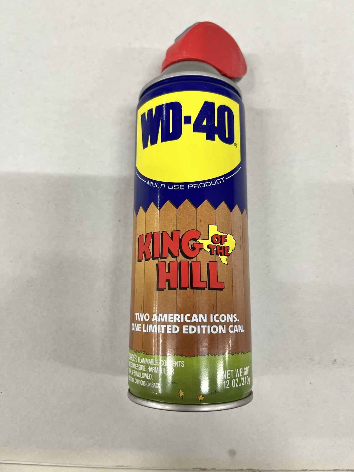 King of the Hill x WD-40 12 oz Rust Spray Home Depot Exclusive Can Brand New!