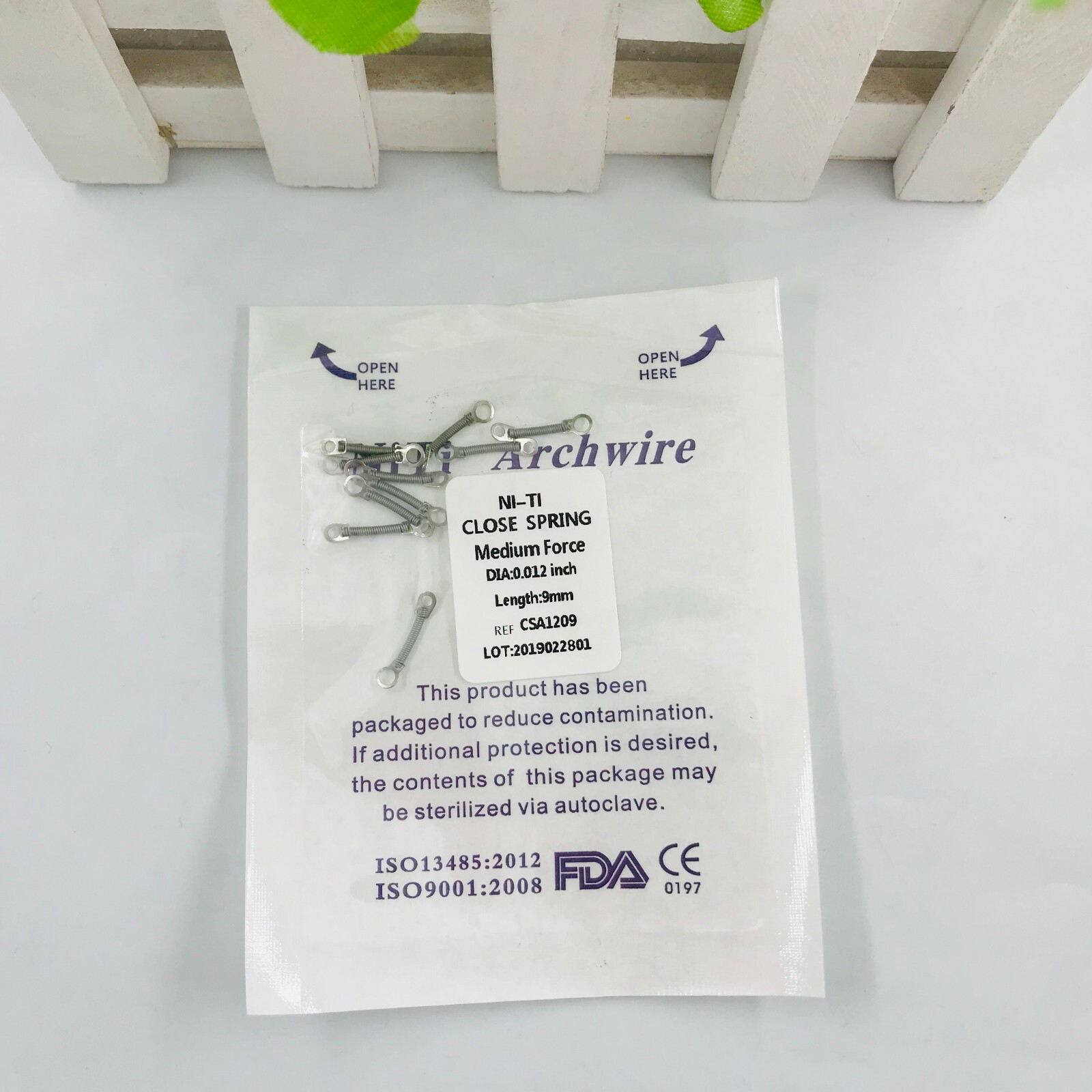 Dental Orthodontic Closed Coil Spring NITI Open Spring 010/012 Force 10Pcs/1Pack