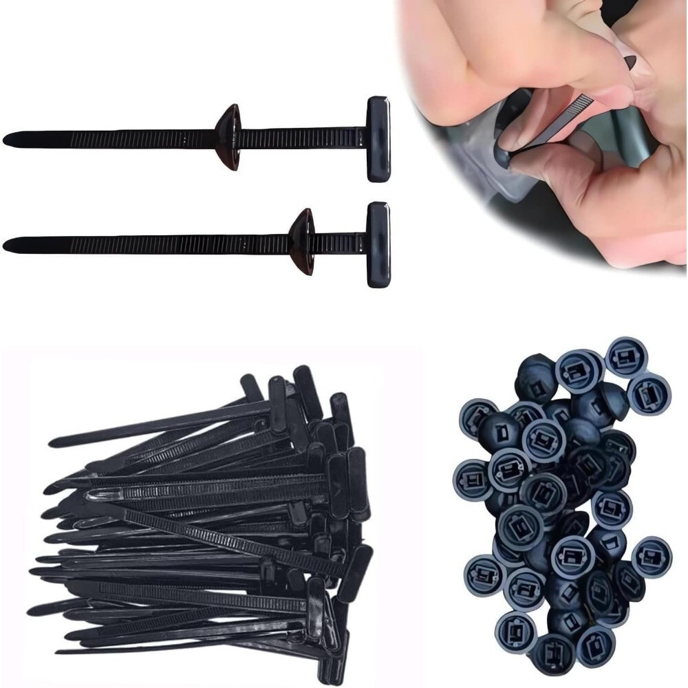 Universal Heavy Duty Nylon Cable Tie Buckle Self Locking Rivet Nylon Zip Holder
