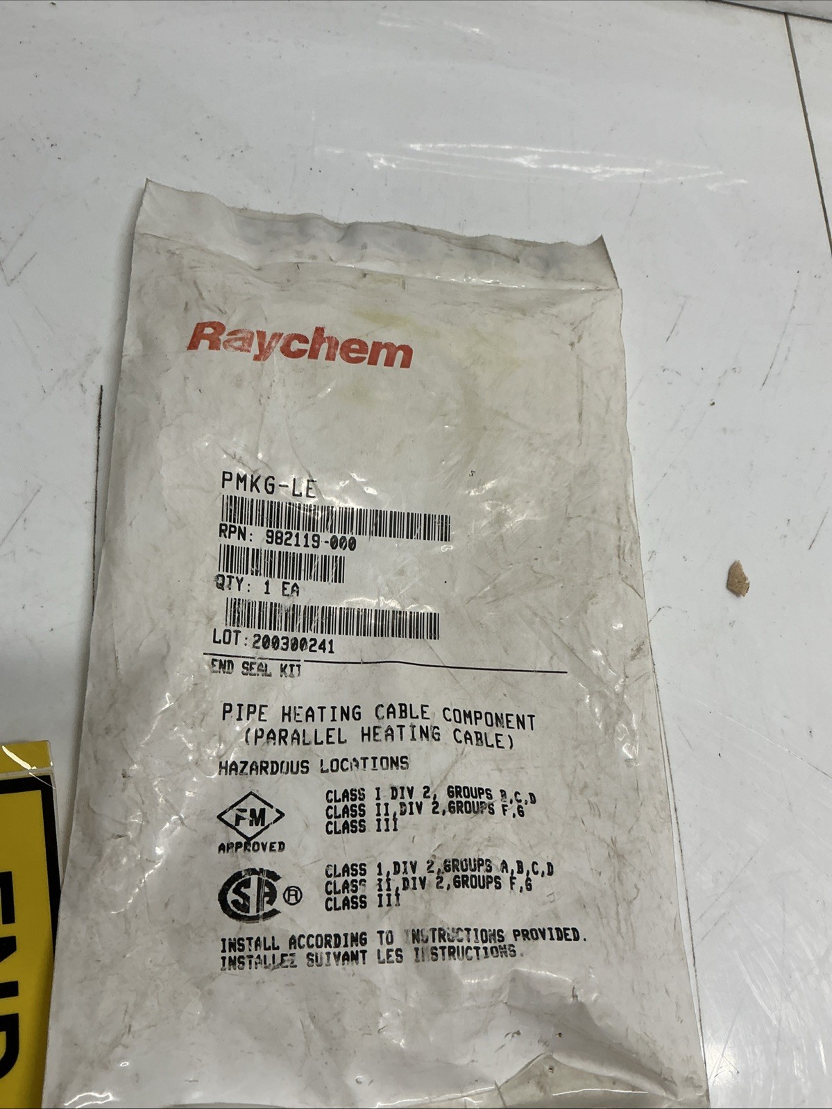 Raychem Seal Kit PMKG-LE 982119-000 AA-246
