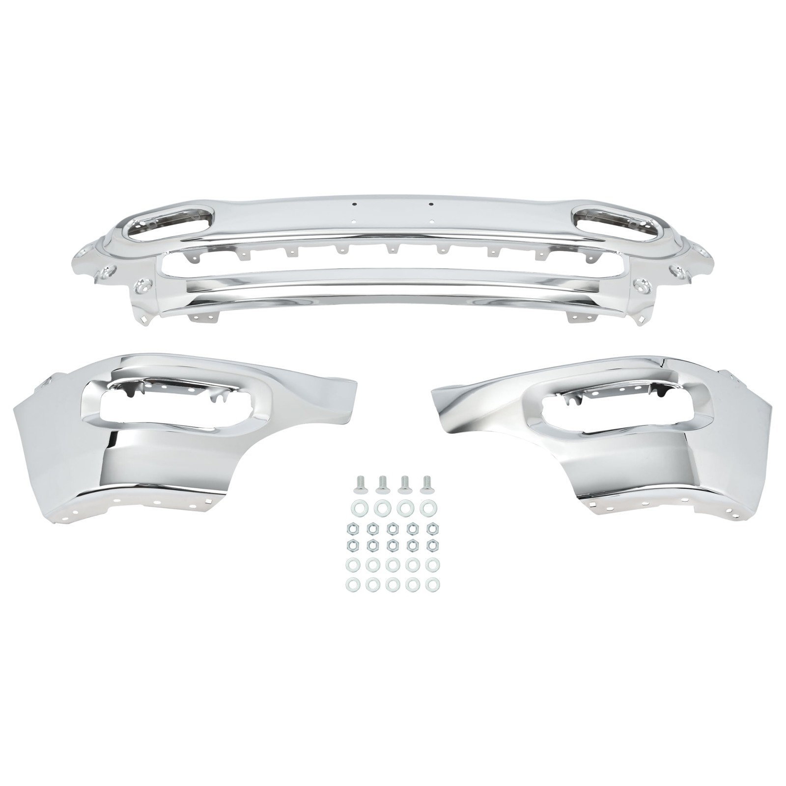 Front Bumper Face Bar for 2019-2024 Ram 1500 Fog Lights Sensor Holes CH1002407