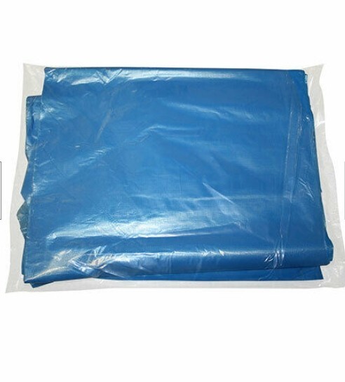 100-1000 Hvy Weight White or Blue Full Bib 46L x 28W Disposable Poly Apron 1mil