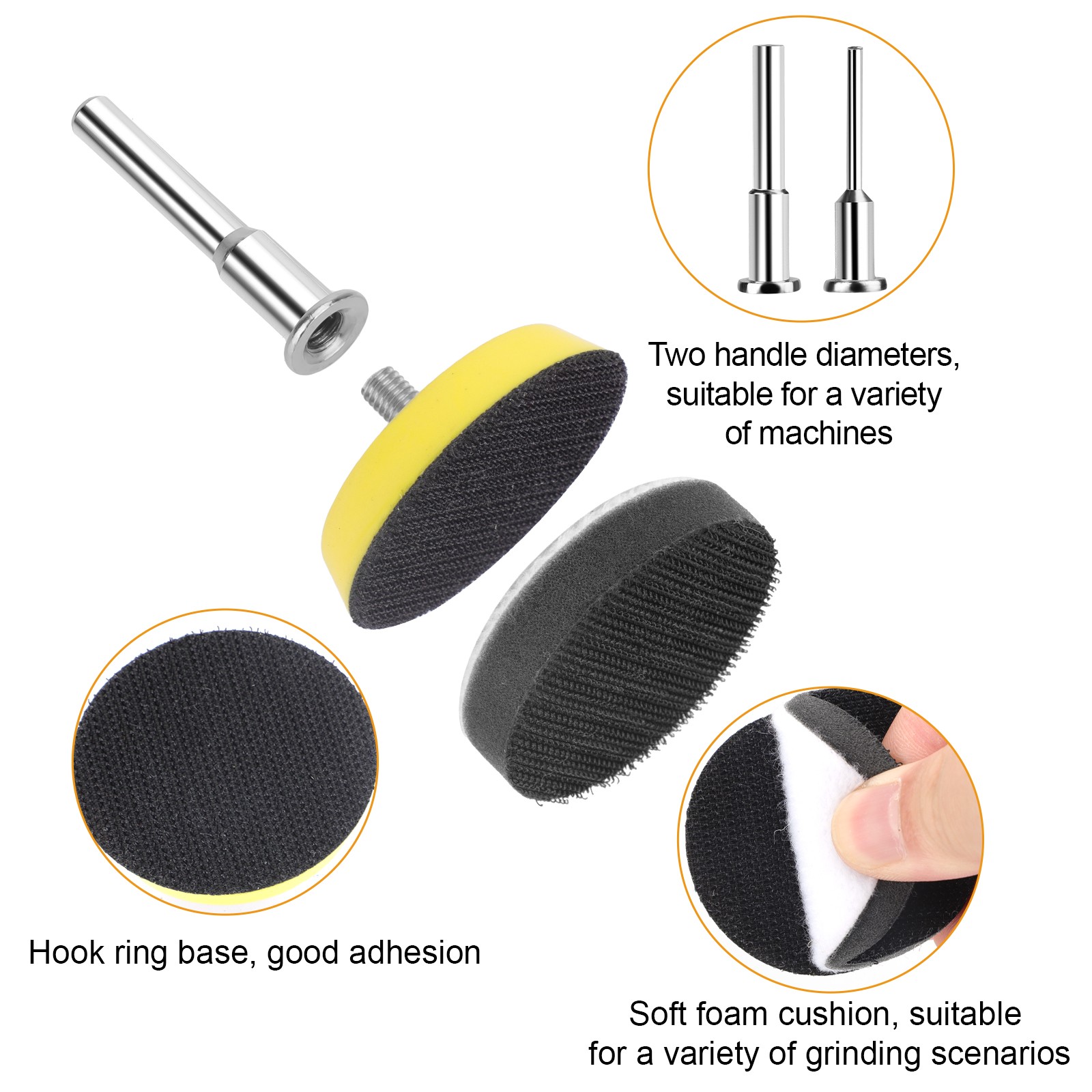 388pcs 2″ Sanding Disc Set 80-3000 Grit 1/4″ Shank for Drill Die Grinder Rotary