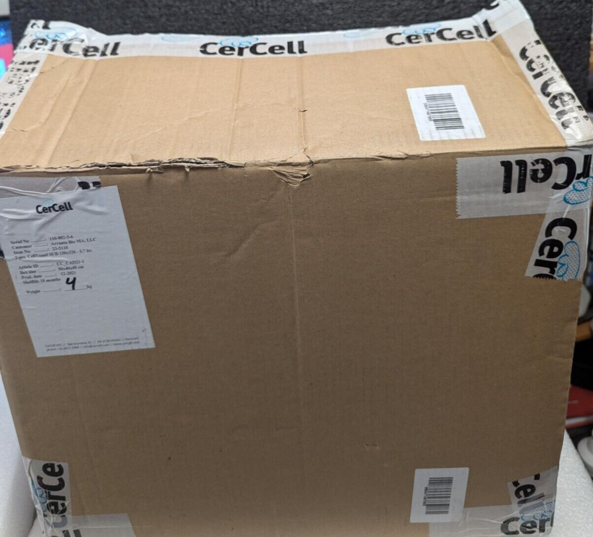 CerCell CellVessel Sub 150×320-5,7 liter Single- Use -Bioreactor 2/pack